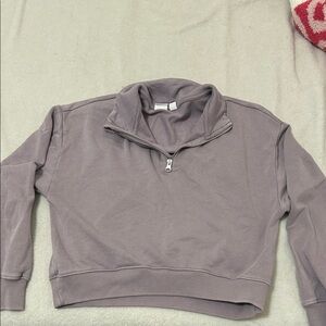 GAP Gray Quarter-Zip Kids Sweatshirt